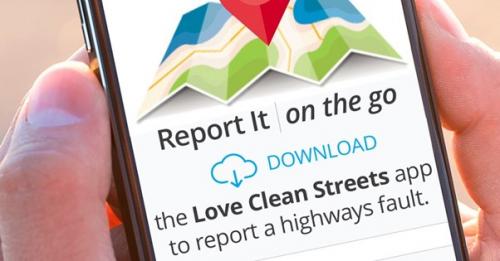 Report highways faults on the go with Lancashire's 'Love Clean Streets' app